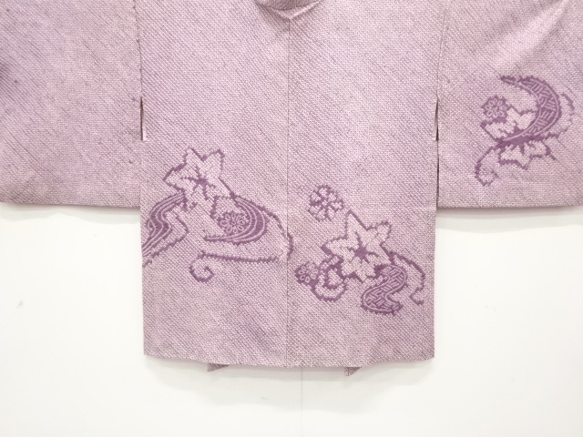 アンティーク　本総絞り　流水に花模様絵羽織